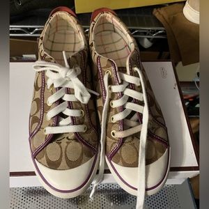 Coach sneakers 8.5 purple
